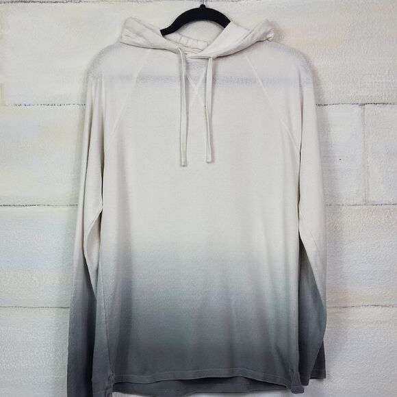 ATM Pima Cotton Piqué Ombré Dip Dyed Hoodie. Size M